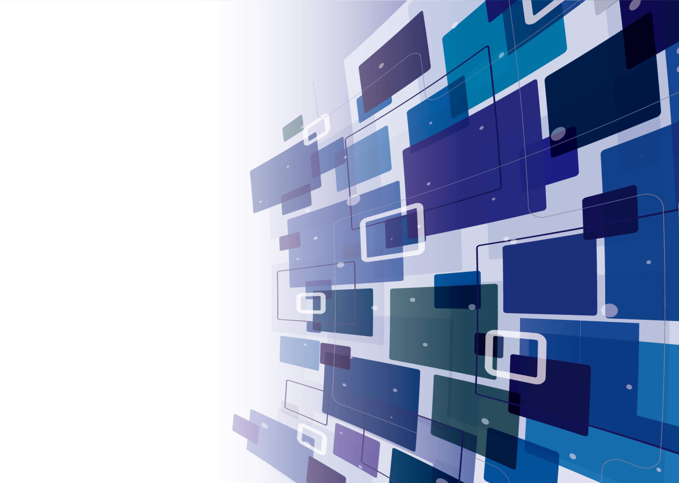 青い幾何学模様の壁